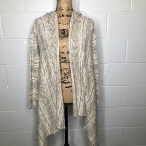 Lovestitch Fringe Open Long Cardigan Cream Small